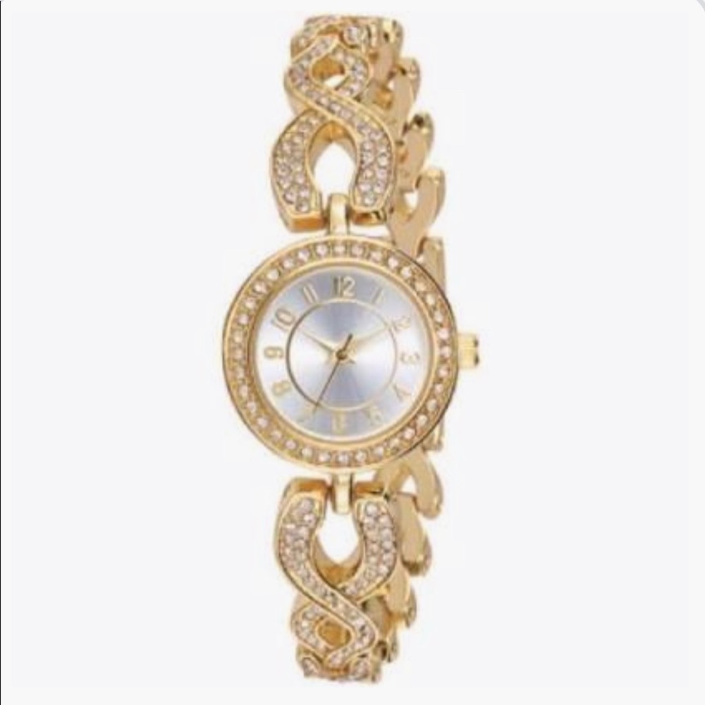 sparkling crystal watch
